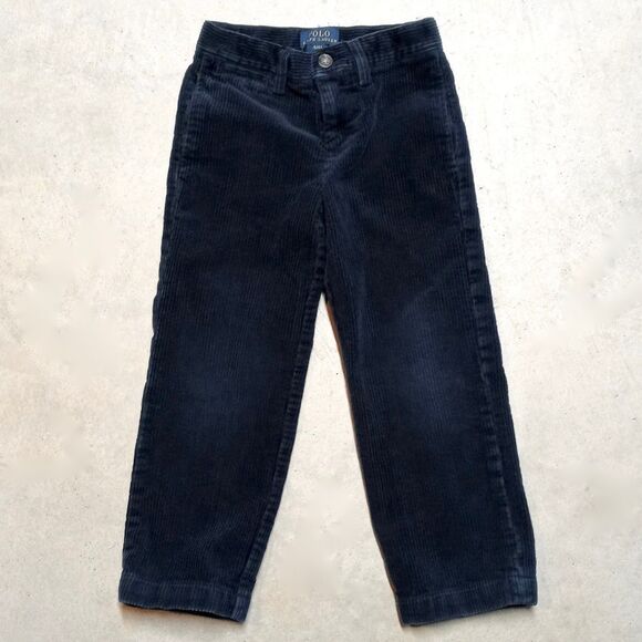 Polo by Ralph Lauren Other - Polo Ralph Lauren Kids Corduroy Pants Size 4/4T Preppy Straight Leg Navy Blue